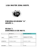 Resultados fecha 7.