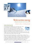 Studie Schitourensport - Flüssigkeitshaushalt