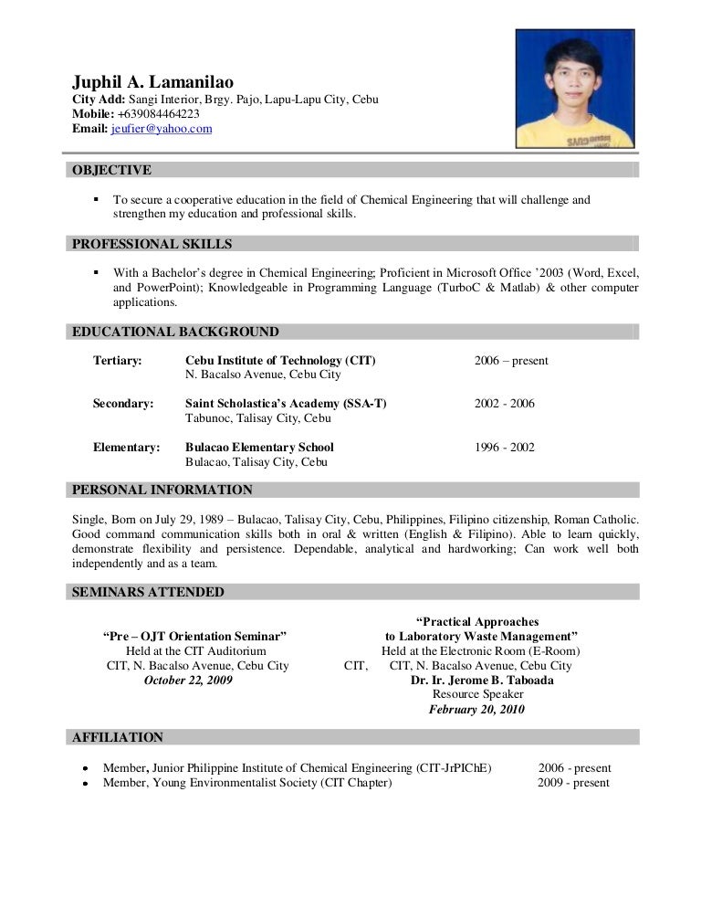 hotel management trainee resume
