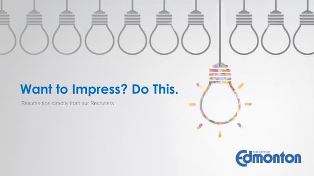 Want to Impress? Do This.