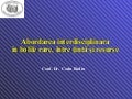 Resurse In Abordarea Interdisciplinara