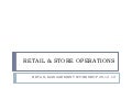 Retail Operations