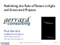 Rethinking the Role of Testers
