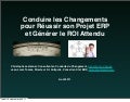 Reussir erp conduire changement