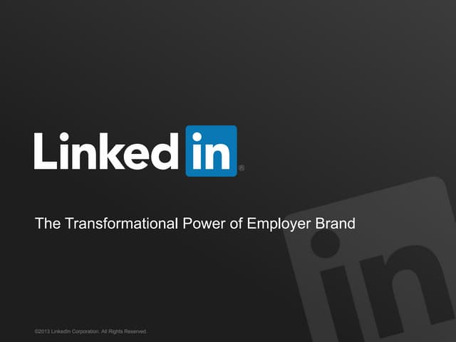 The Transformative Power of Talent Brand