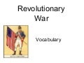 Revolutionary War Words