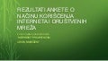 Rezultati ankete o upotrebi interneta