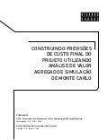 Construindo Previsoes de Custo Final do Projeto com Valor Agregado e Monte Carlo