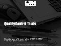 Quality Control Tools