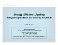 Energy Efficient Lighting and EISA