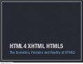HTML XHTML HTML5