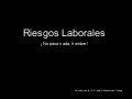 Riesgos Laborales