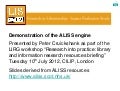 Demonstration of the ALISS engine