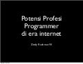 Rima its potensi programmer di era internet