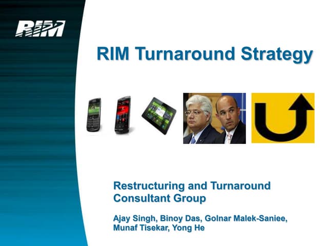 RIM Turnaroud Strategy