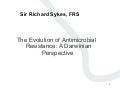 The evolution of antimicrobial resistance: a Darwinian perspective