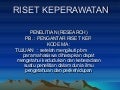 Riset keperawatan