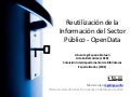 Reutilización de la Información del Sector Público Risp - OpenData.