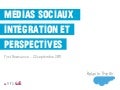 Médias Sociaux: Intégration et perspectives, First Rezonance, #SMSCL