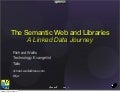 Semantic Web& Libraries - IFLA 2010