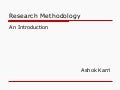 Rm   1   Intro Types   Research Process