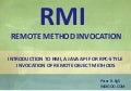 Remote Method Invocation (RMI)