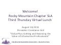 Rocky Mountain SLA Value of Information Professional