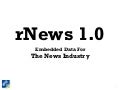 Introduction To rNews 1.0 