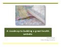A roadmap to developing a best in class health website