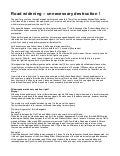 Stupidity of road widening - long article