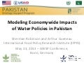 Modeling Economy-wide impacts of water policies in pakistan