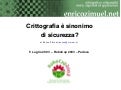Crittografia è sinonimo di sicurezza?