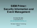 SIEM Primer: