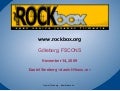 Rockbox at FSCONS 2009