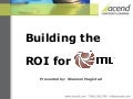 Justifying ITIL - Building the ROI