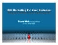 ROI Marketing For Your Business: Using your website to drive top-line growth