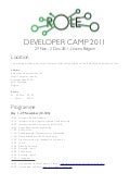 ROLE Developer Camp 2011