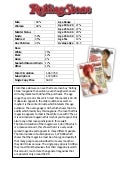 Rolling Stone Statistics