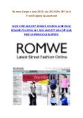 Romwe Coupon June 2013 July 2013 60% OFF And Free Shipping Latest Deals
