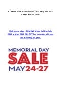 ROMWE Memorial Day Sale 2013 May 20% OFF And Exclusive Deals