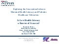 Exploring the Association between Maternal Health Literacy and Pediatric Healthcare Utilization