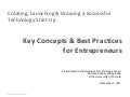 Key Concepts & Best Practices for Entrepreneurs