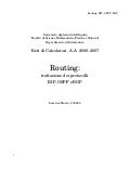 Routing: trattazione dei protocolli RIP, OSPF e BGP