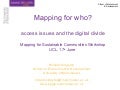Richard Kingston (University of Manchester) Mapping For Sustainable Communities 170608