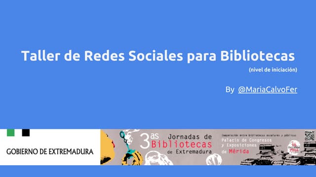 Taller Redes Sociales para Bibliote...