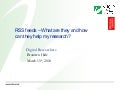 RSS feeds what are they and how can they help my research?