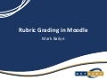 Rubric grading in moodle   