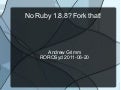 Ruby 1.8.8 and professor