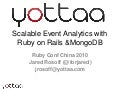 Scalable Event Analytics with MongoDB & Ruby on Rails
