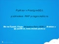 Python v PostgreSQL pohledem PHP programátora